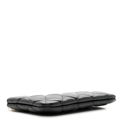 Chanel Lambskin Quilted Small No. 5 Cosmetic Case Black 4 of 7