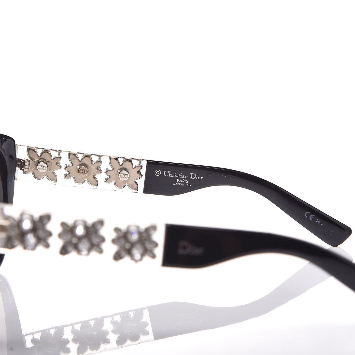 Crystal Mystere Sunglasses Black