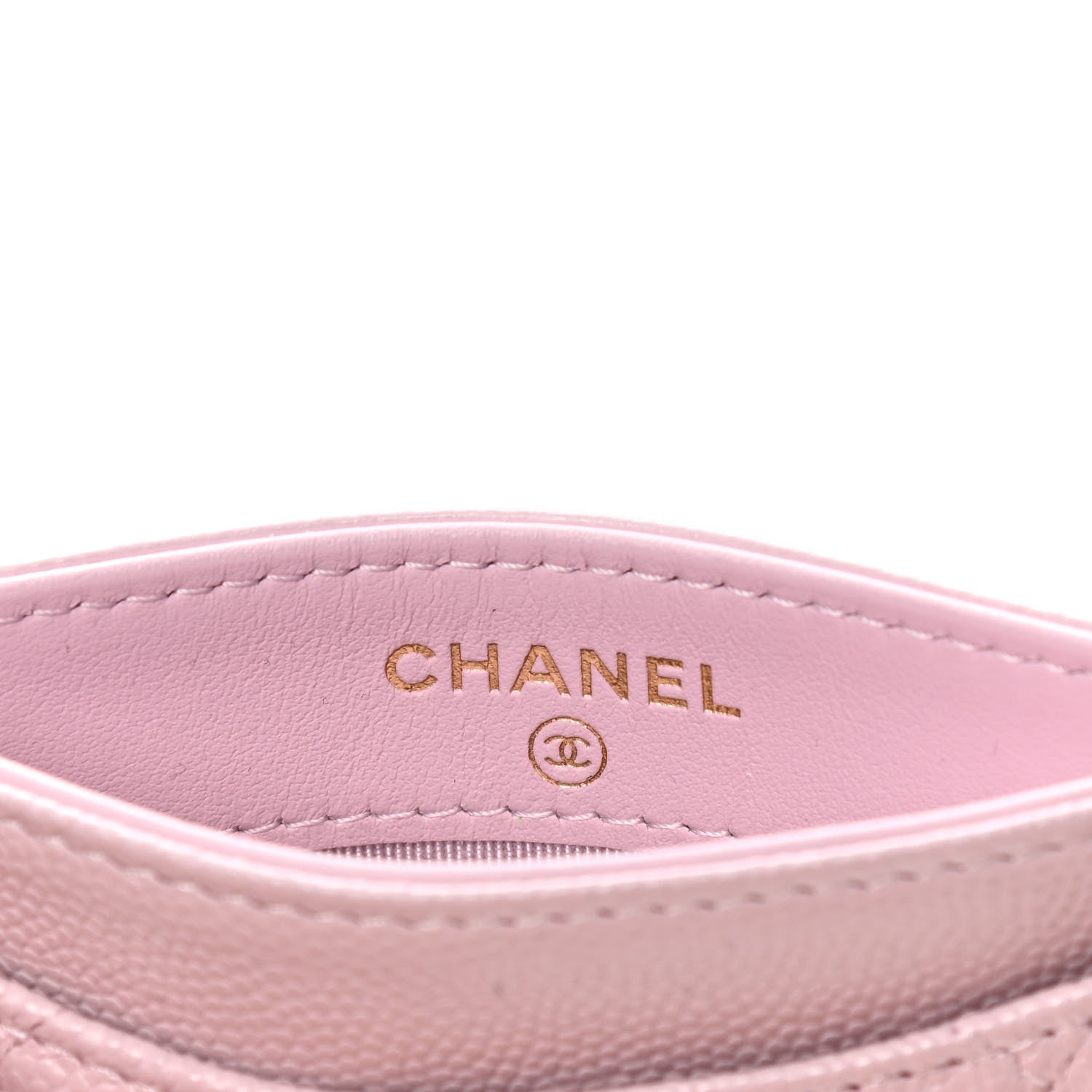 Chanel Caviar Quilted Card Holder Light Pink 4 of 5