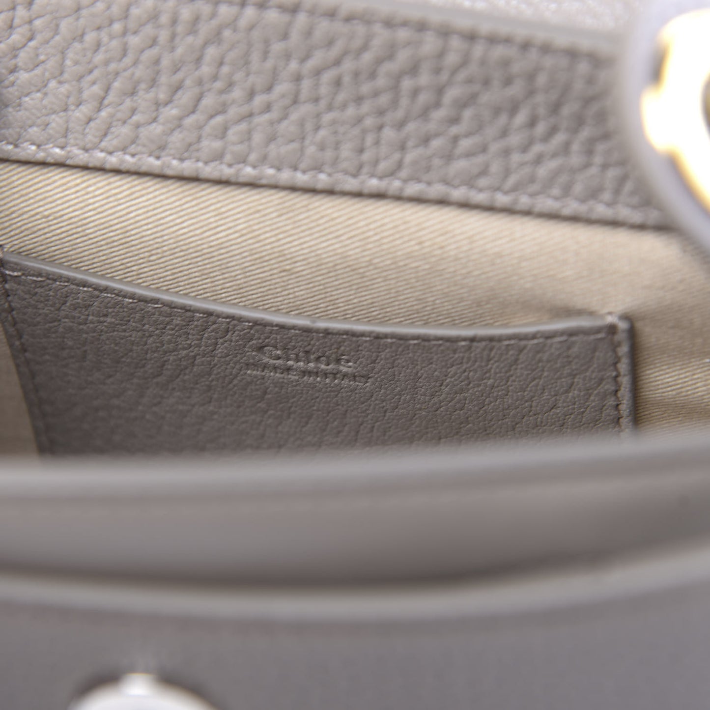 Calfskin Small Tess Bag Motty Grey