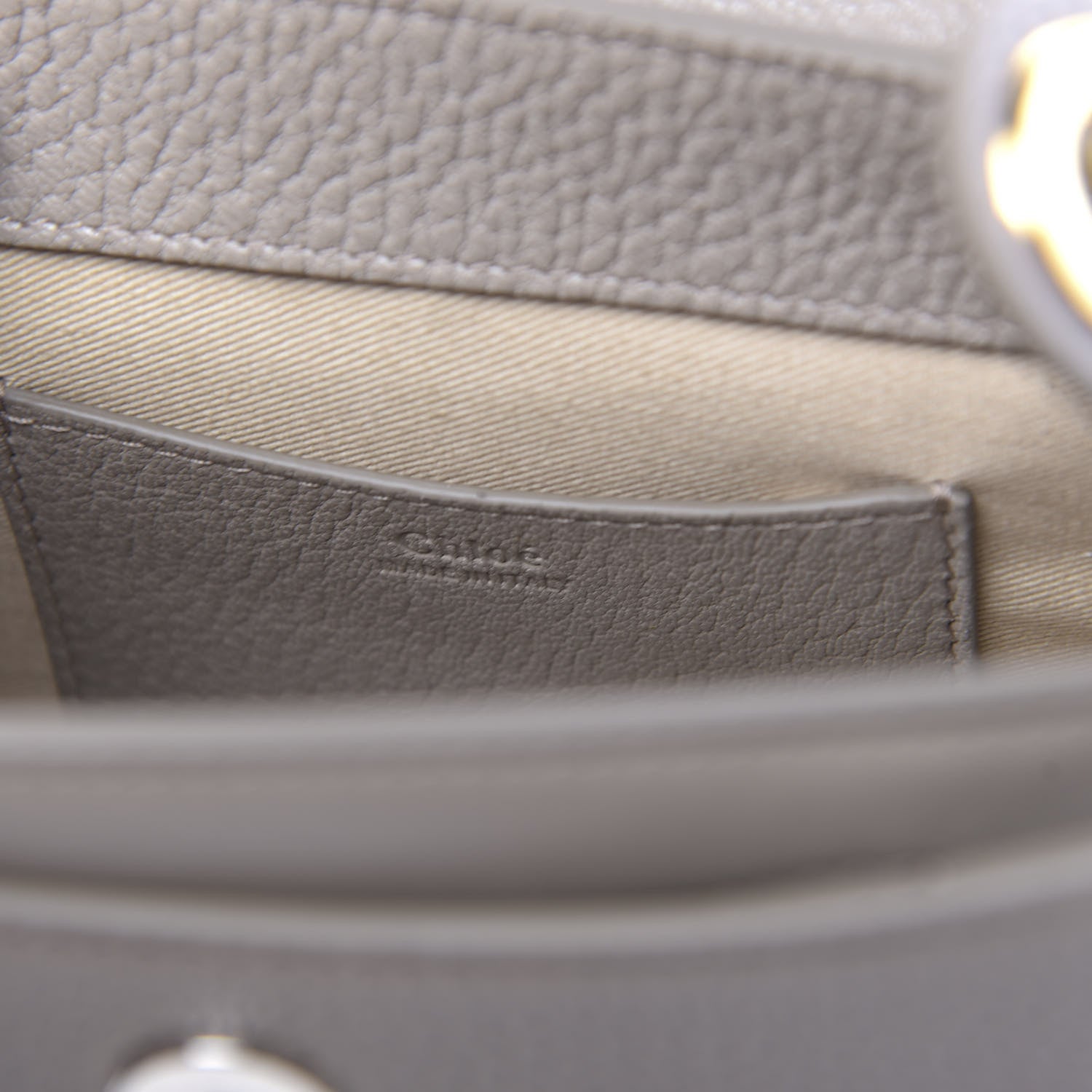 Chloe Calfskin Small Tess Bag Motty Grey 6 of 9