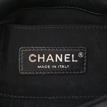 Chanel Calfskin Studded Chevron Stud Wars Waist Bag Black 6 of 10