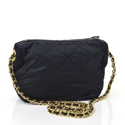 Prada Nylon Tessuto Impuntu Quilted Crossbody Bag Navy 2 of 9