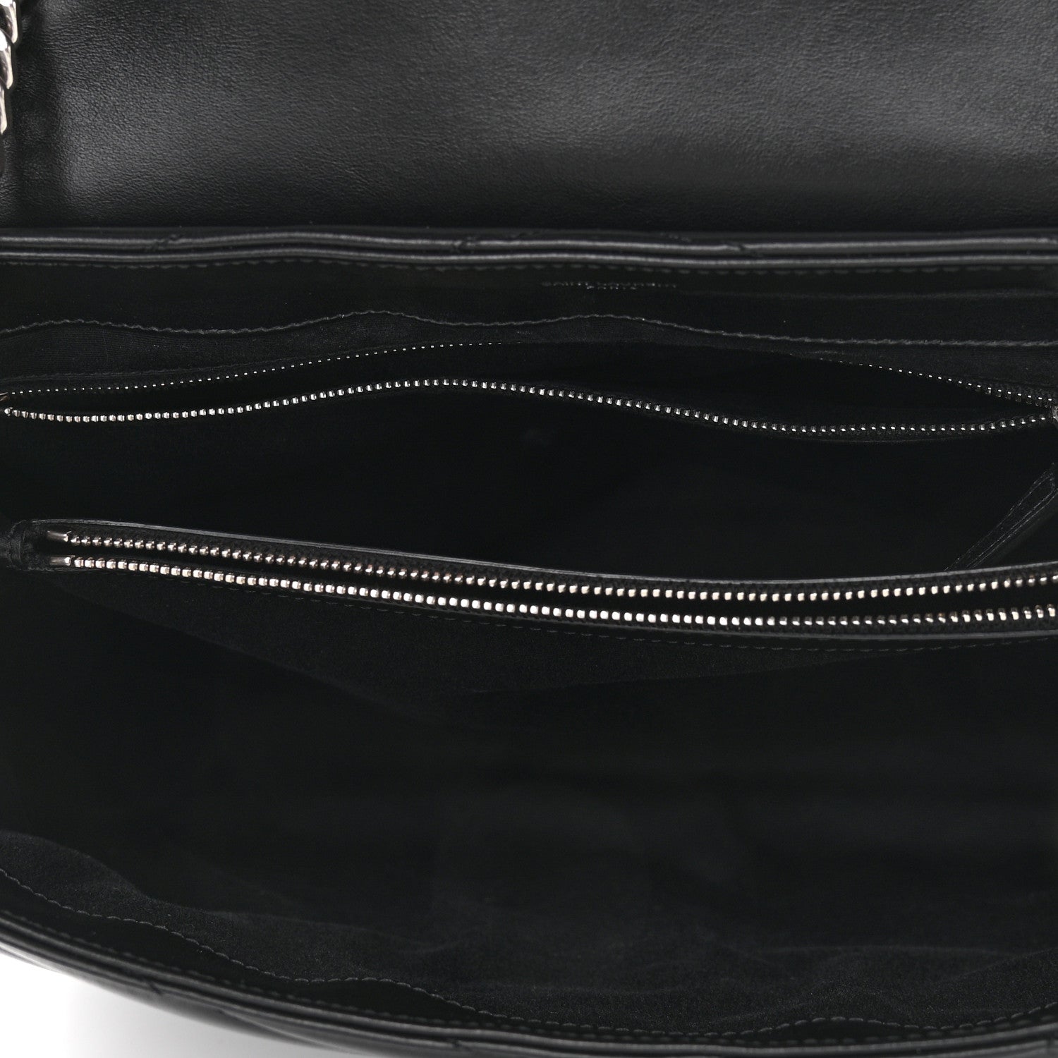 Saint Laurent Calfskin Y Quilted Monogram Large Loulou Chain Satchel Black 5 of 16