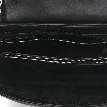 Saint Laurent Calfskin Y Quilted Monogram Large Loulou Chain Satchel Black 5 of 16