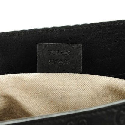 Gucci Guccissima Large Emily Chain Shoulder Bag Black 7 of 7