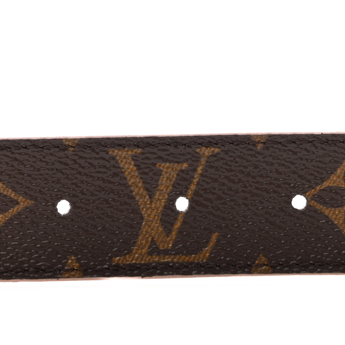 Calfskin Monogram 30mm LV Initiales Reversible Belt 80 32 Rose Ballerine