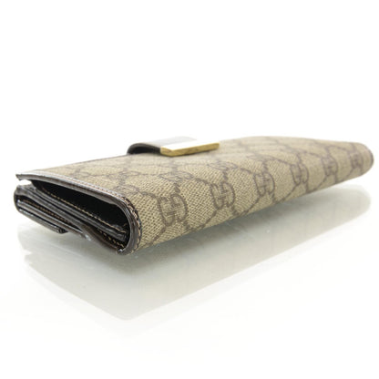 Gucci GG Plus Monogram Icon Bar Continental Flap Wallet 4 of 9