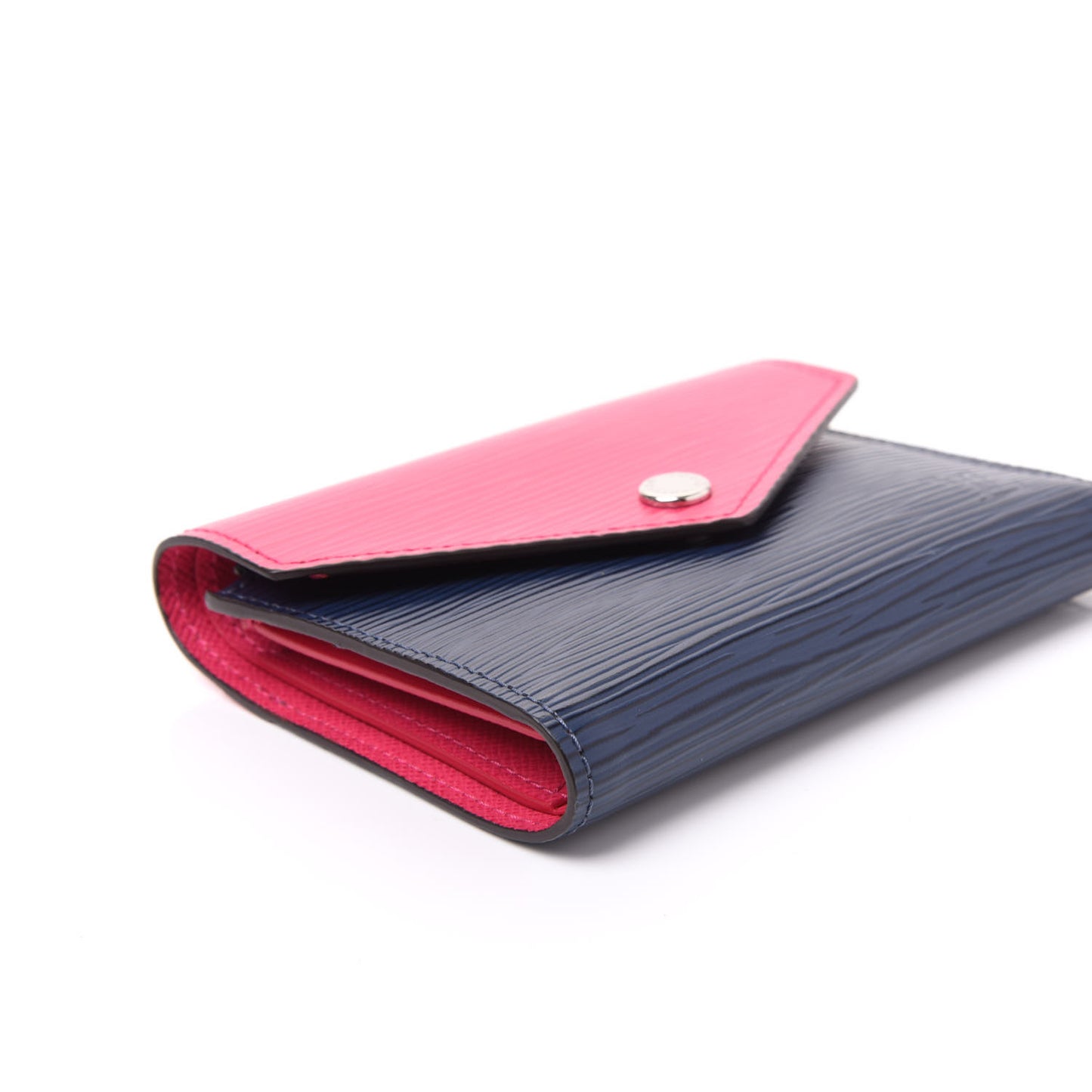 Epi Victorine Wallet Indigo Hot Pink