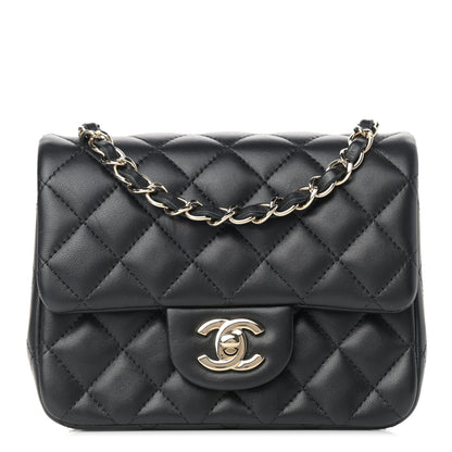 Chanel Lambskin Quilted Mini Square Flap Black 1 of 9