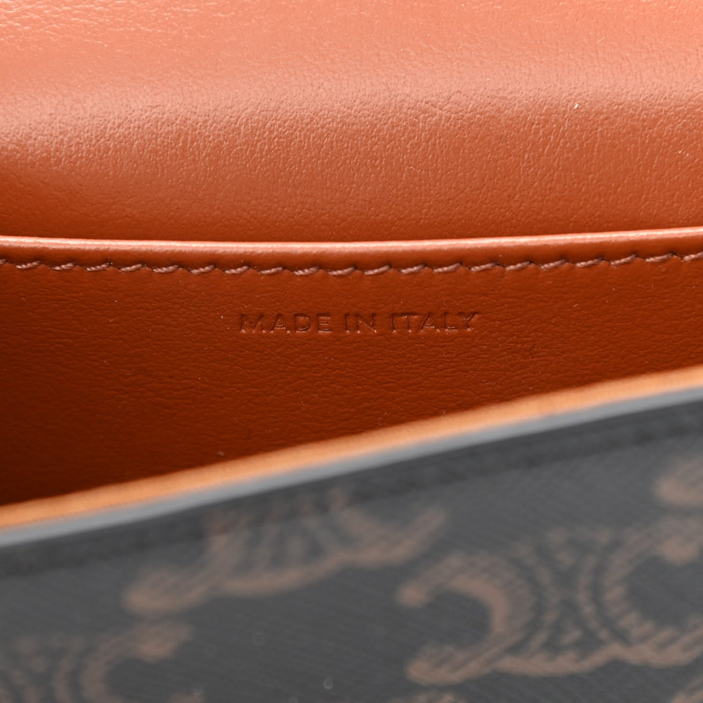 Triomphe Canvas Calfskin Mini Triomphe Tan
