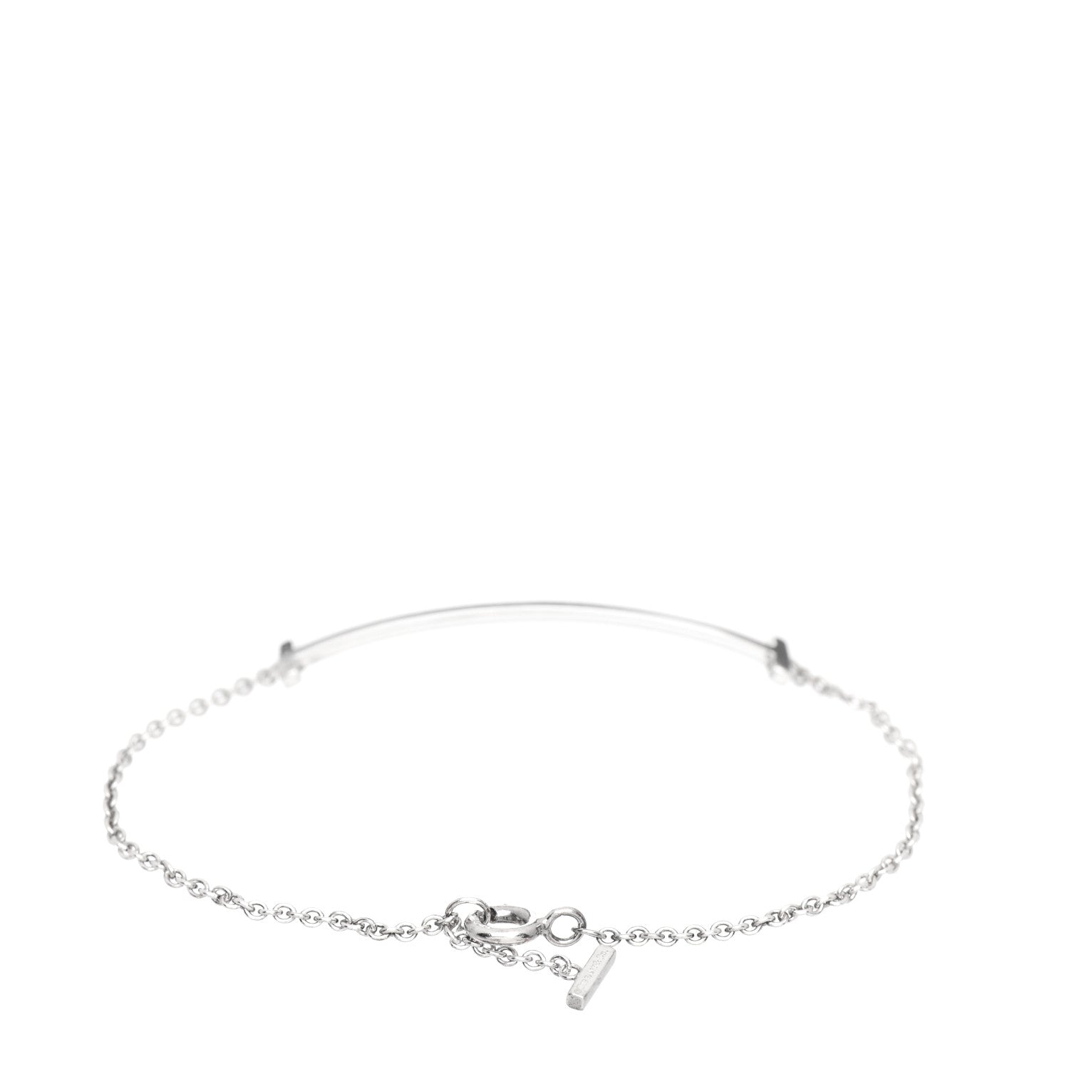 Tiffany Sterling Silver T Smile Bracelet 3 of 4