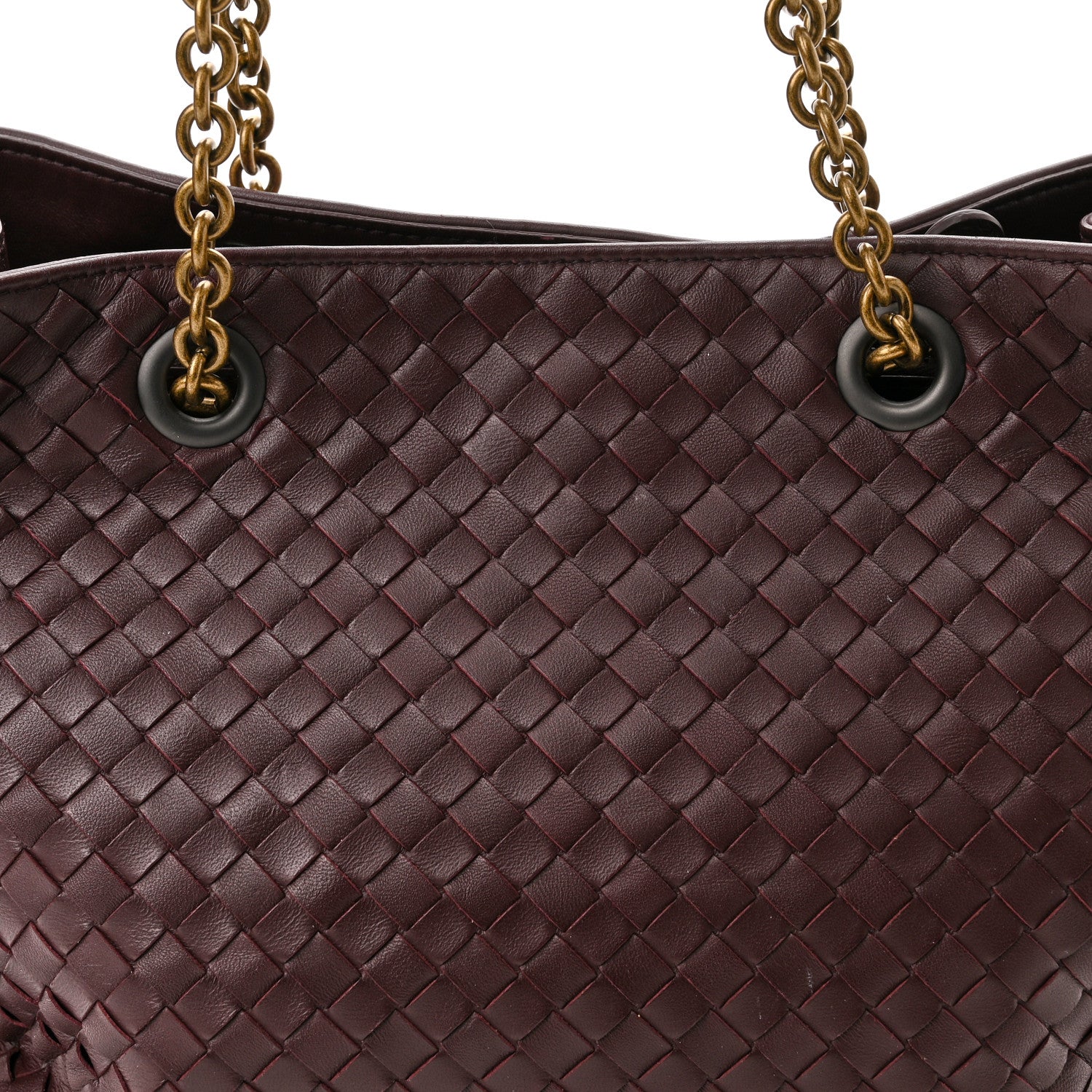 Bottega Veneta Nappa Intrecciato Medium Classic Chain Strap Tote Eclipse 7 of 9