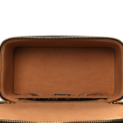 MCM Visetos Vanity Case Cognac Black 5 of 12