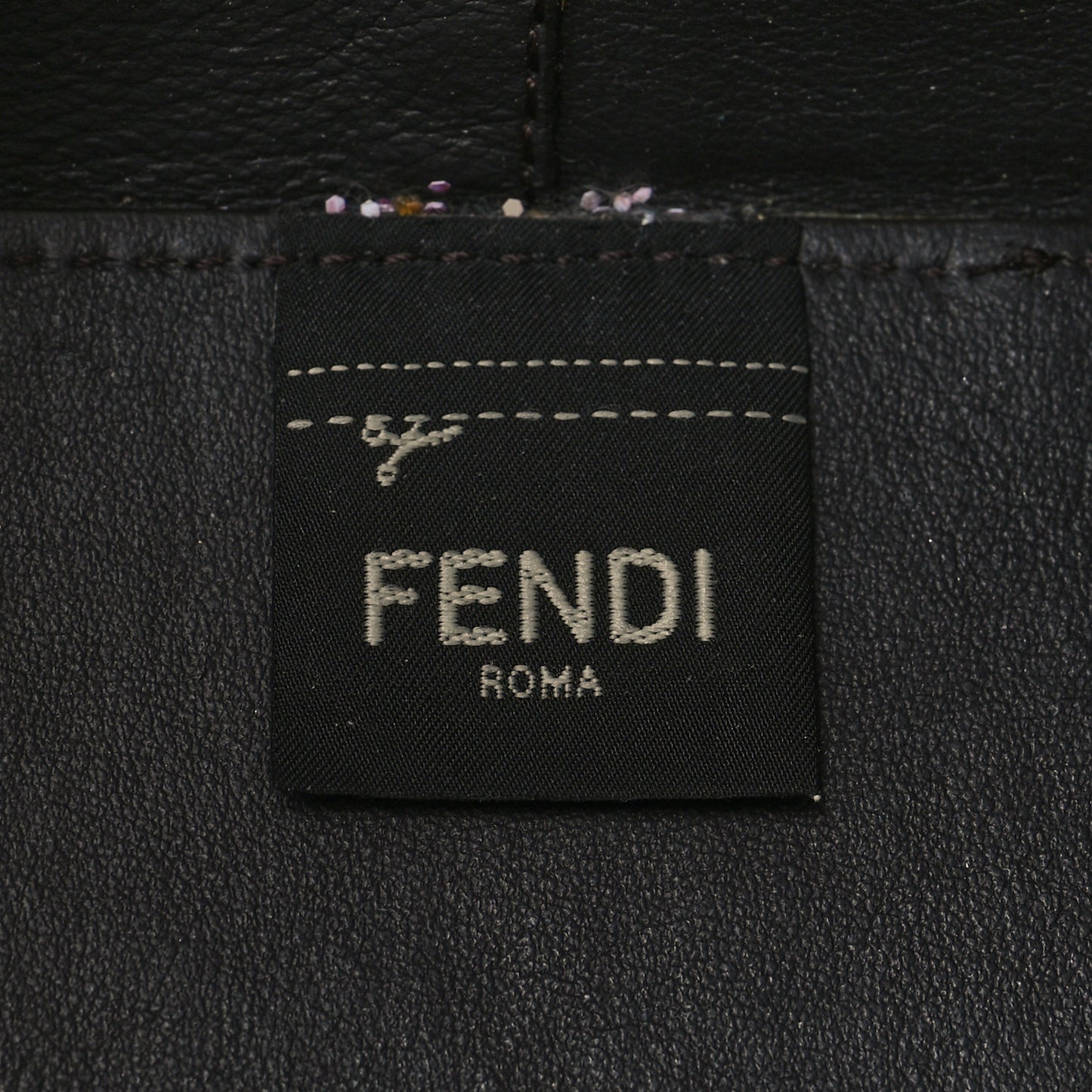 Mesh Vitello Grace F is Fendi FF 1974 Grande Mon Tresor Bucket Bag Azzurro Black Ebano