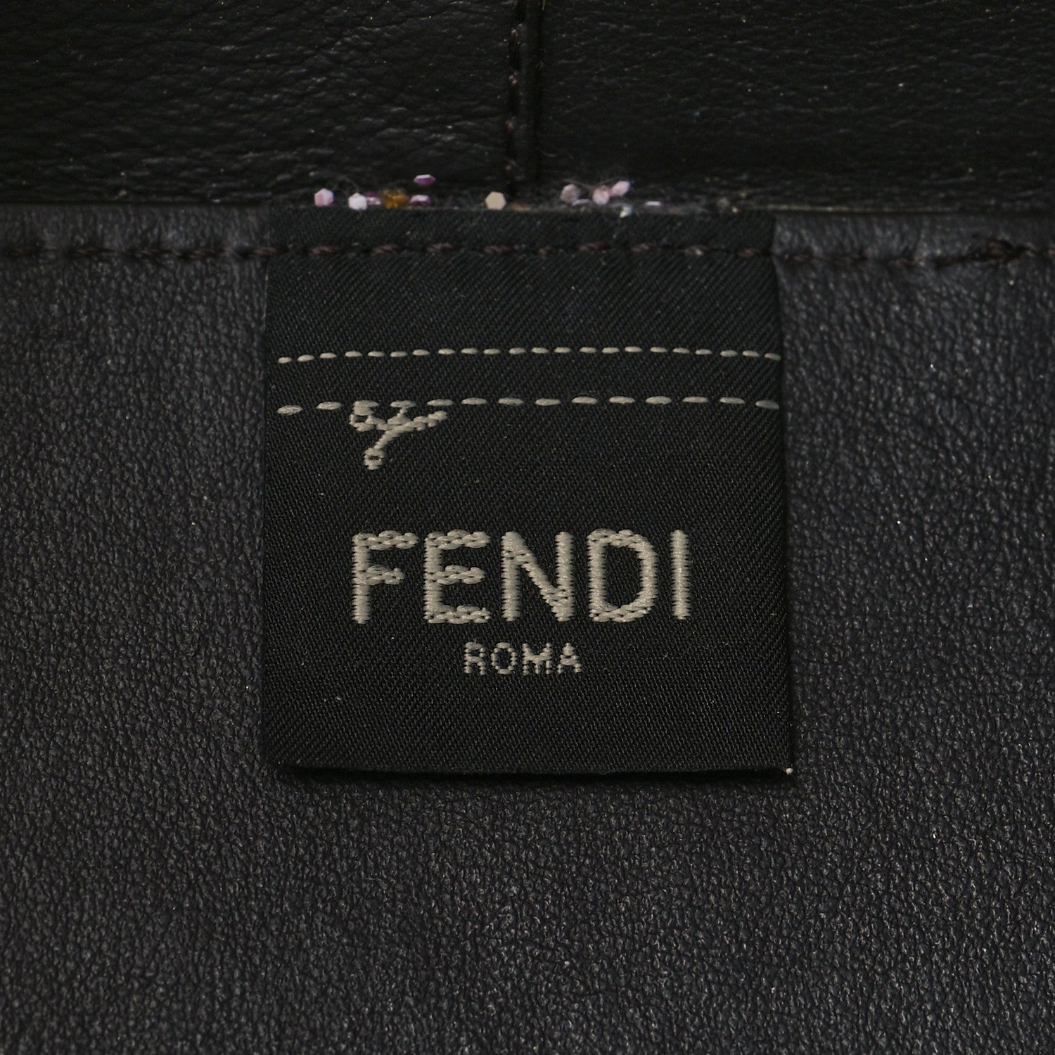 Fendi Mesh Vitello Grace F is Fendi FF 1974 Grande Mon Tresor Bucket Bag Azzurro Black Ebano 6 of 12