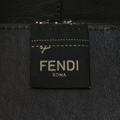 Fendi Mesh Vitello Grace F is Fendi FF 1974 Grande Mon Tresor Bucket Bag Azzurro Black Ebano 6 of 12