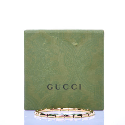 Gucci 18K Yellow Gold Small Bamboo Spring Bracelet 17 8 of 8