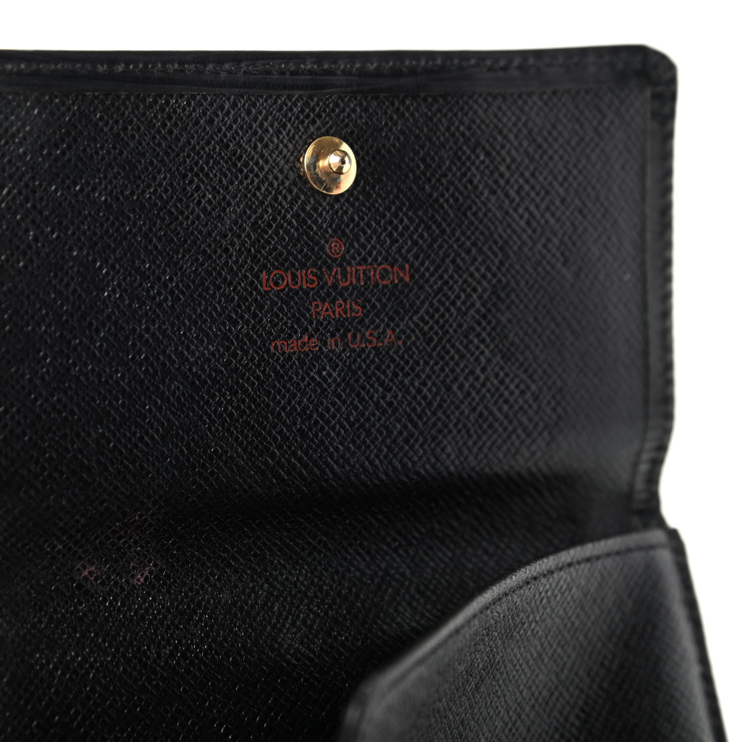 Louis Vuitton Epi Elise Wallet Black 8 of 8