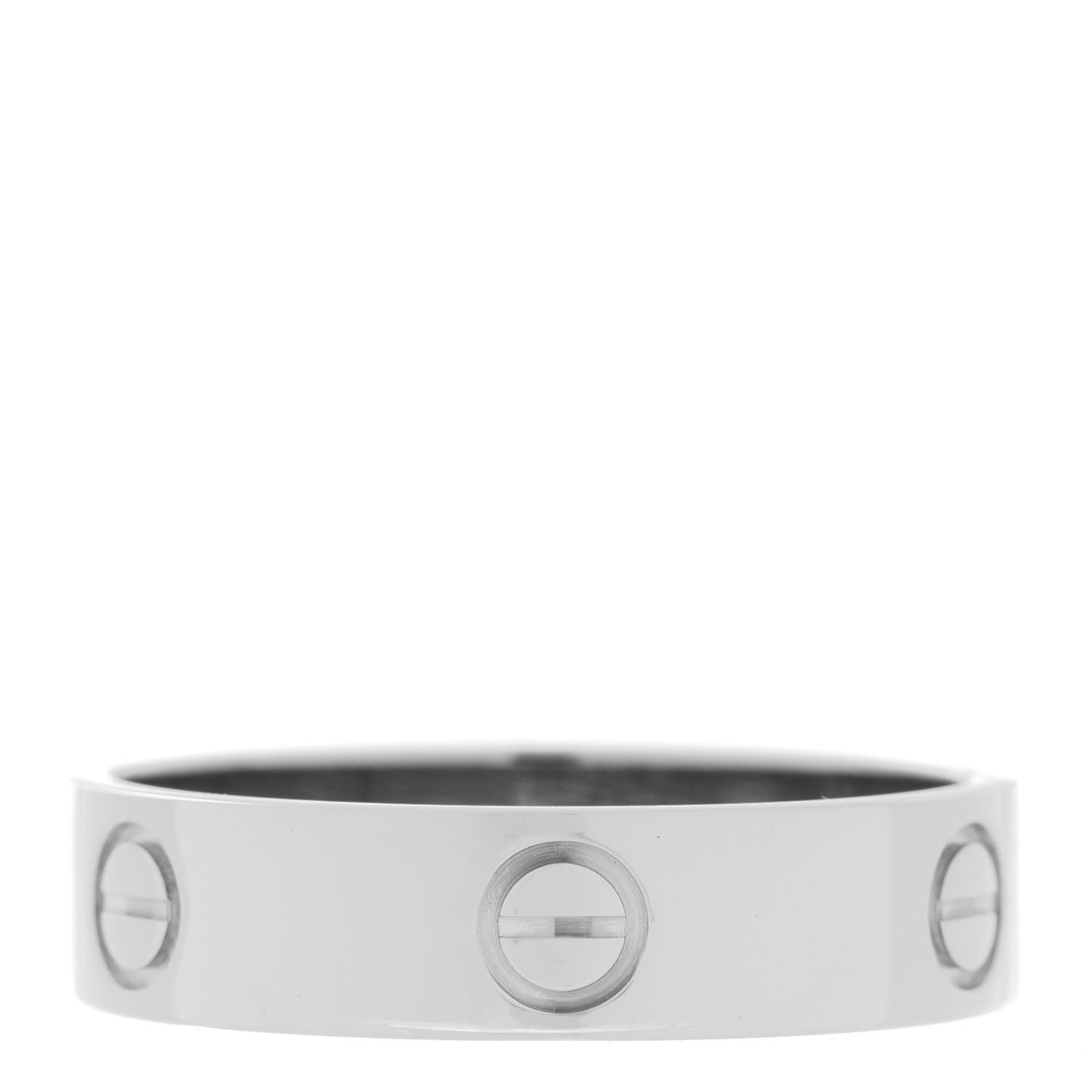 18K White Gold 5.5mm LOVE Ring 64 10.75