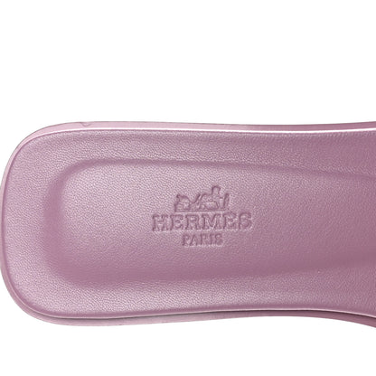 Hermes Box Calfskin Oran Sandals 39 Bruyère 7 of 9