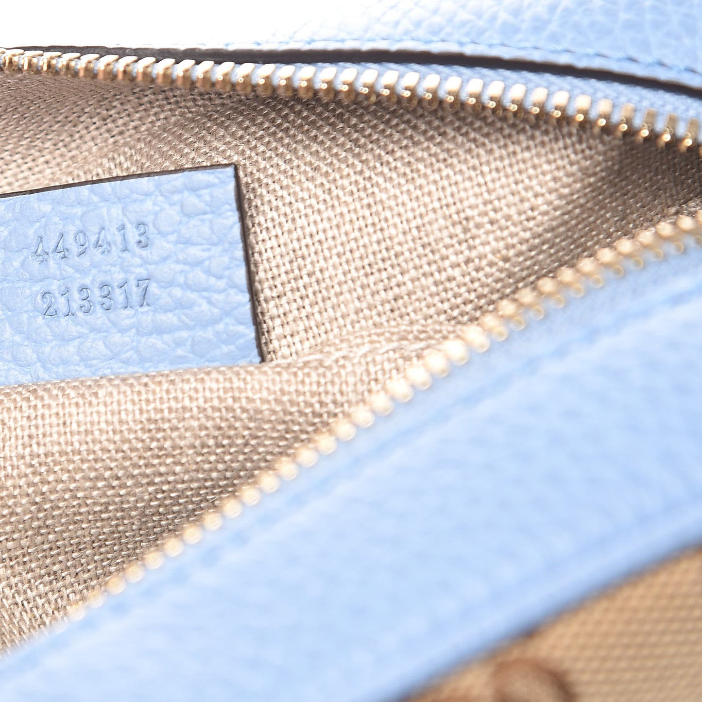 Monogram Mini Bree Messenger Bag Beige Mineral Blue