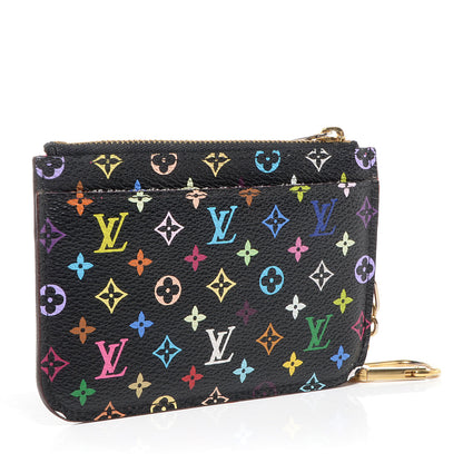 Louis Vuitton Monogram Multicolor Key Pouch Black Grenade 3 of 7