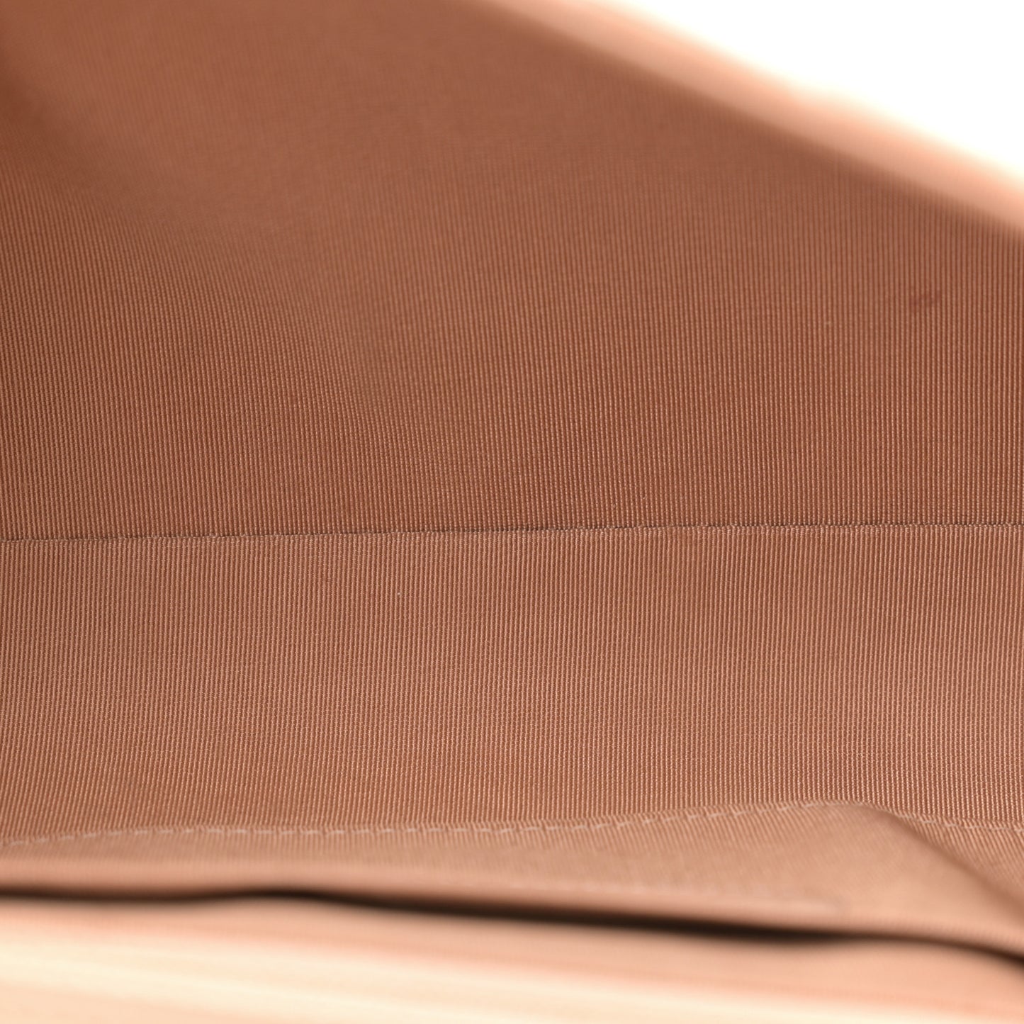 Calfskin Quilted Small Daily Chevron Flap Beige