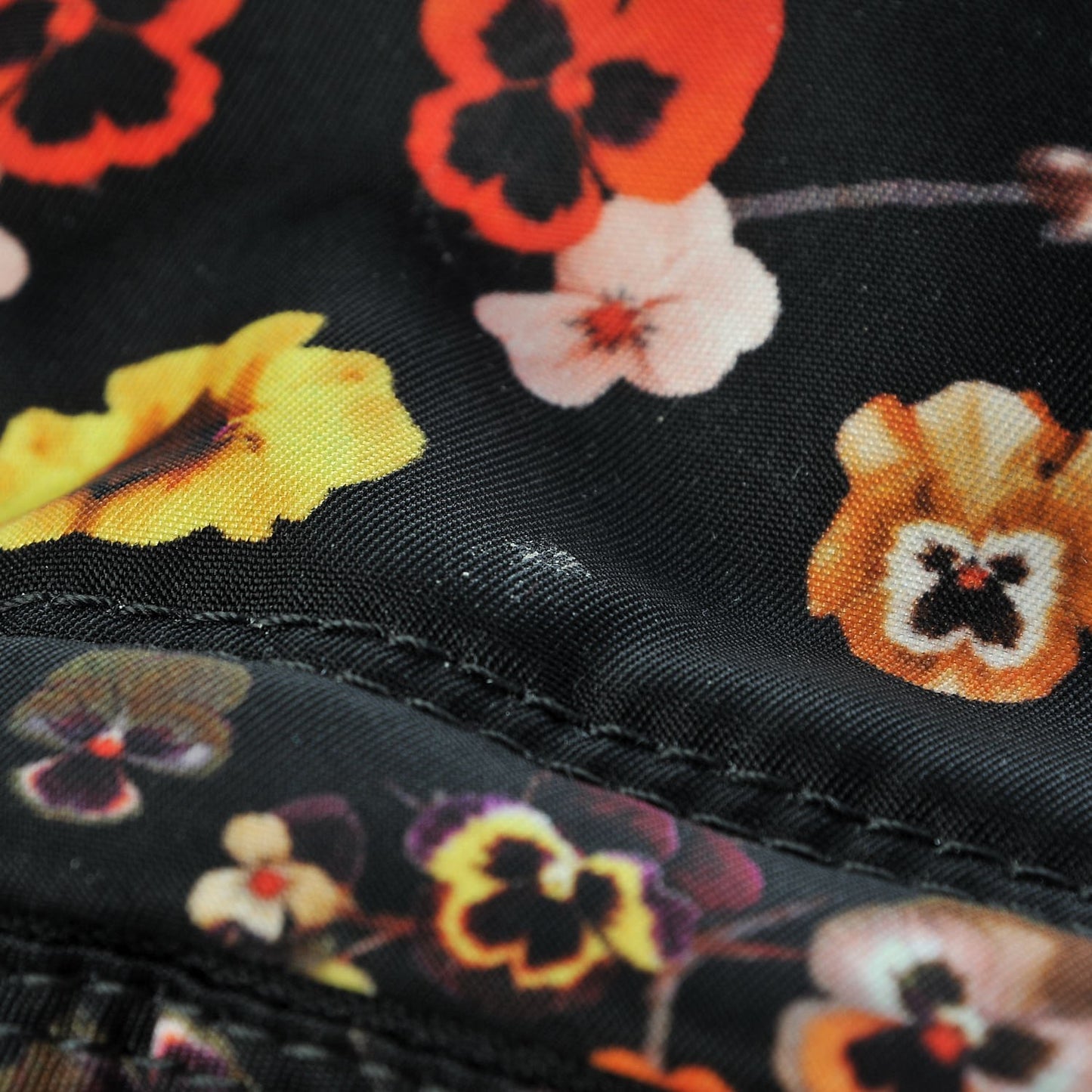 Tech Twill Nylon Pansy Print Nano Backpack Multicolor