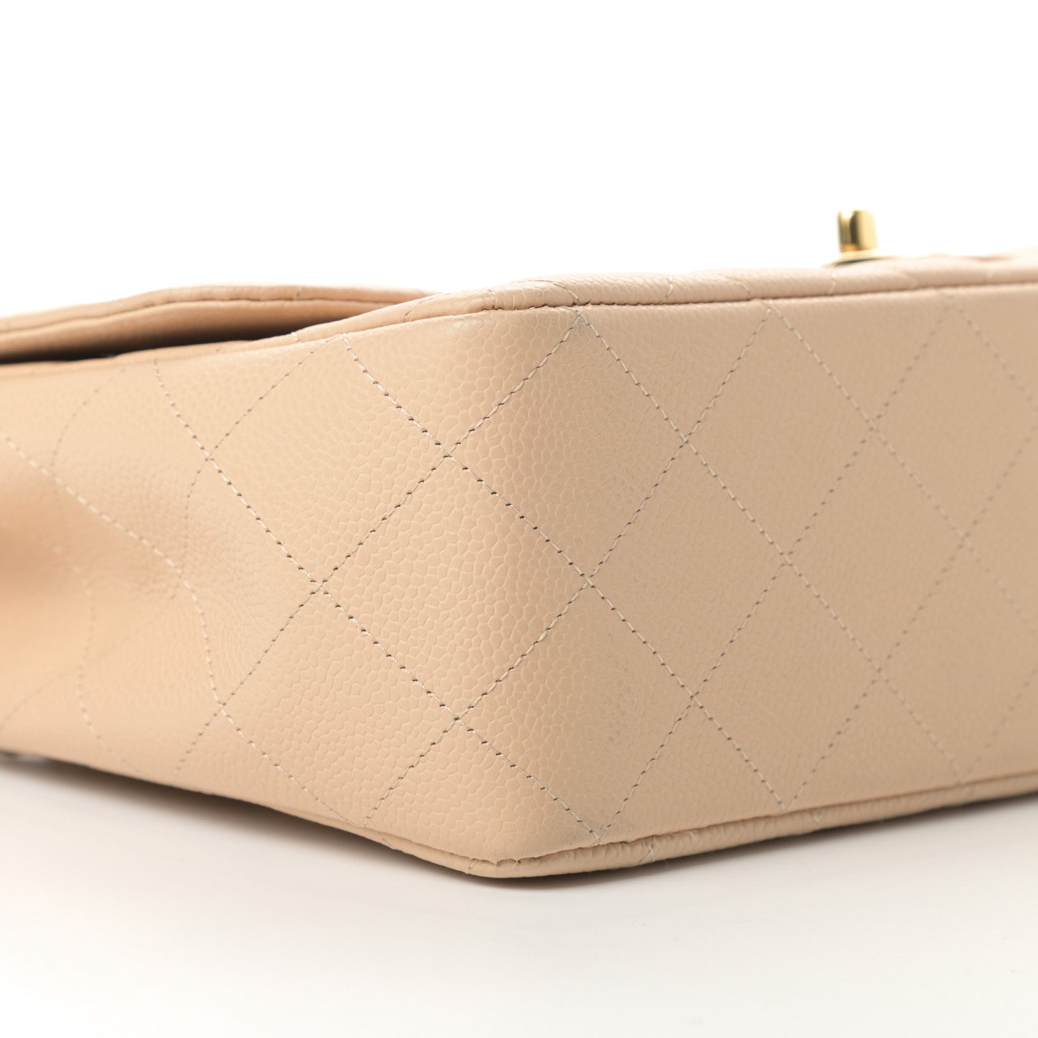 Chanel Caviar Quilted Jumbo Single Flap Beige Clair 9 of 12