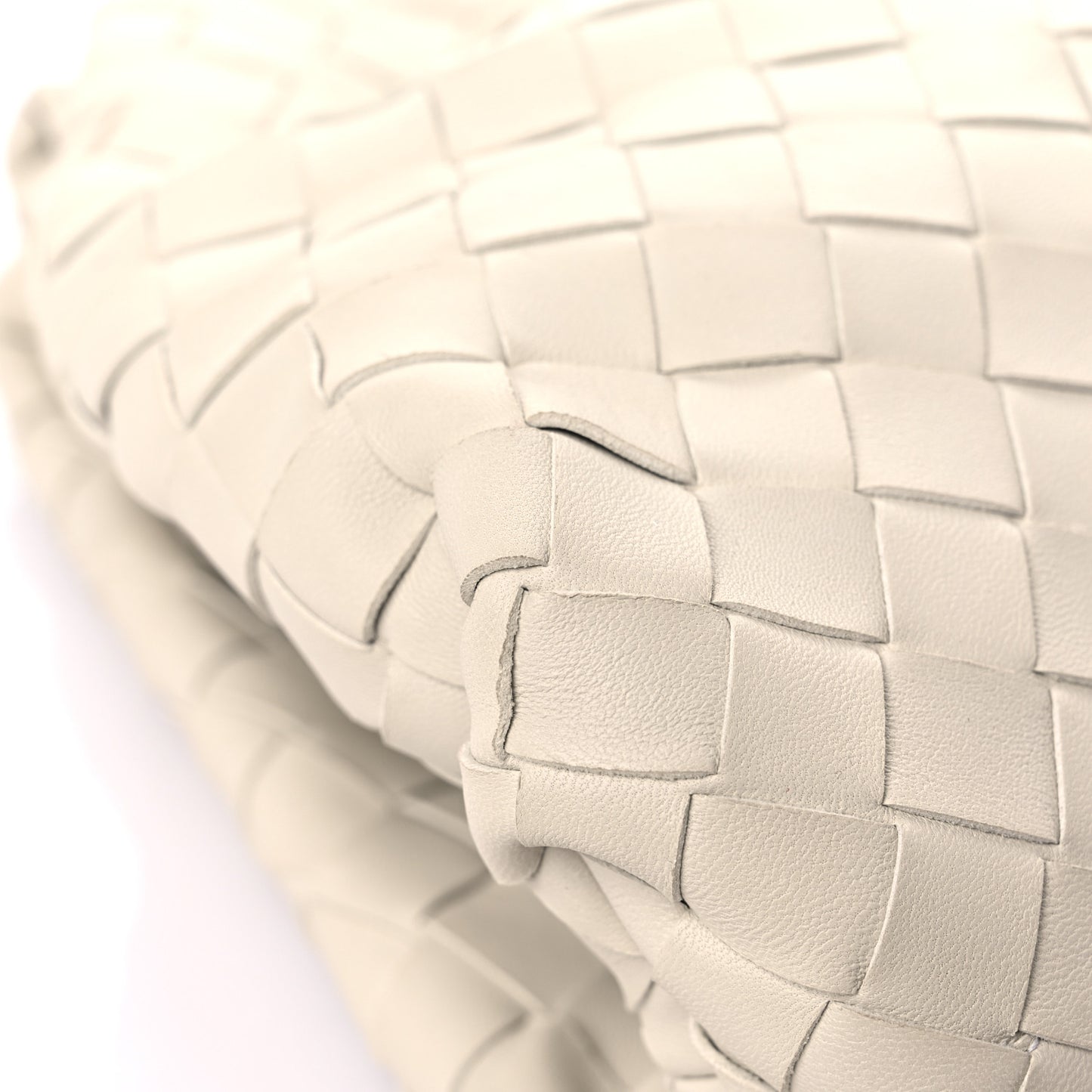 Nappa Maxi Intreccio The Pouch Oversized Clutch Plaster