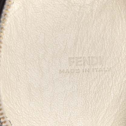 Fendi X FILA Calfskin Mania Backpack Help Bag Charm White Blueberry Multicolor 12 of 15