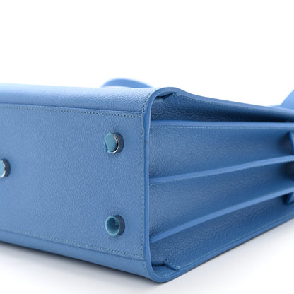 Saint Laurent Grained Calfskin Baby Sac De Jour Blue Clair 9 of 16