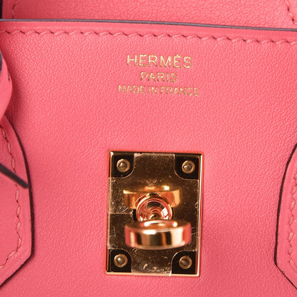 Hermes Swift Birkin 25 Rose Azalee 6 of 8