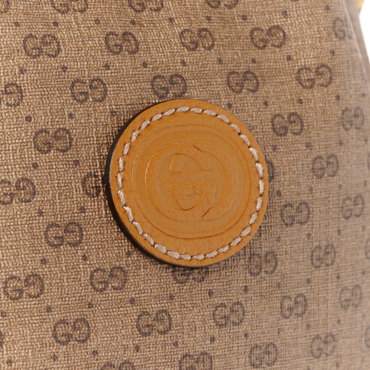 Gucci X DISNEY Mini Vintage GG Supreme Monogram Bucket Bag Beige Vintage Sun Oil 9 of 12