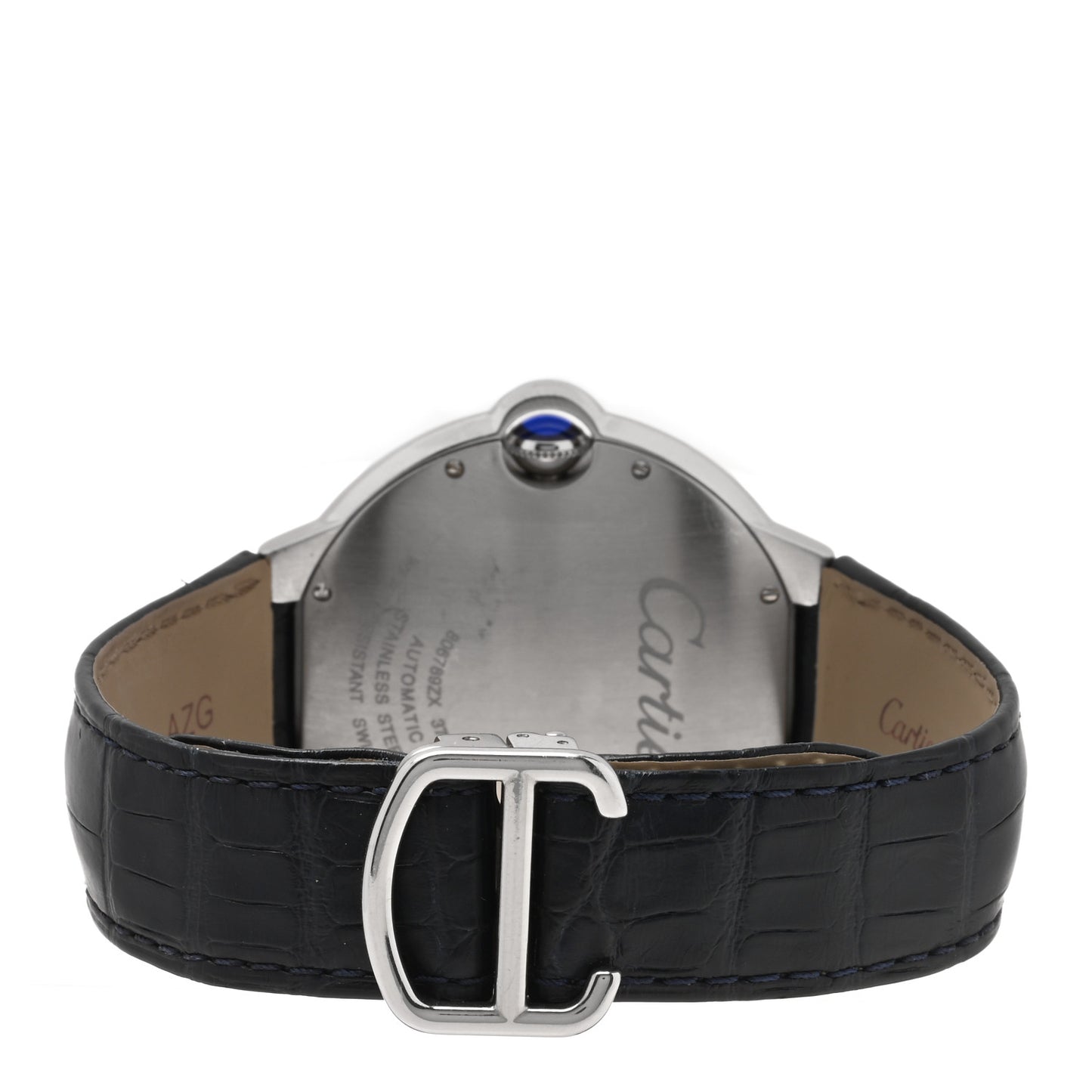 Stainless Steel Alligator 42mm Ballon Bleu De Cartier Automatic Watch