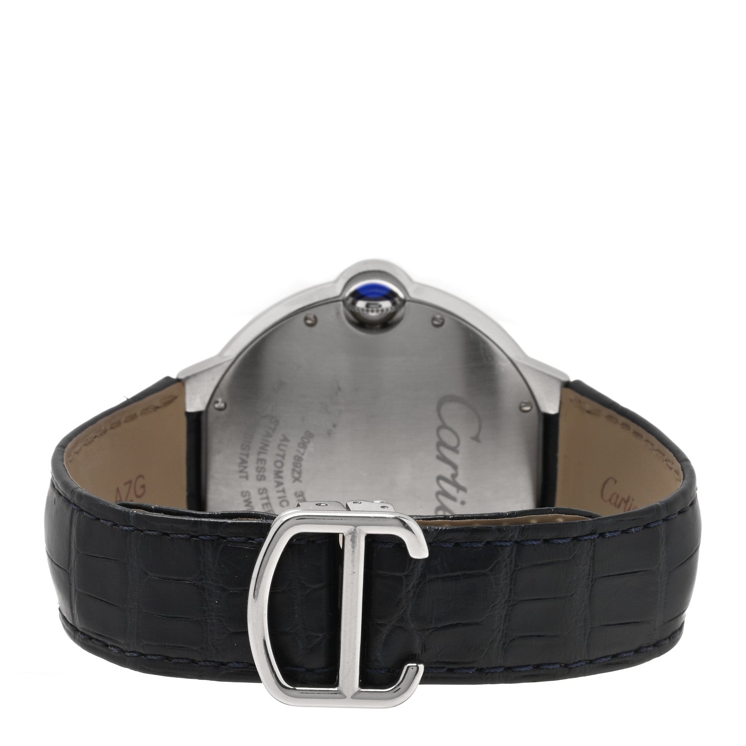 Cartier Stainless Steel Alligator 42mm Ballon Bleu De Cartier Automatic Watch 3 of 5