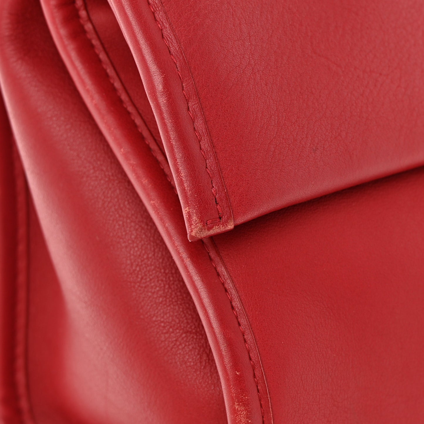 Veau Soyeux Small Tool Satchel Rouge Groseille