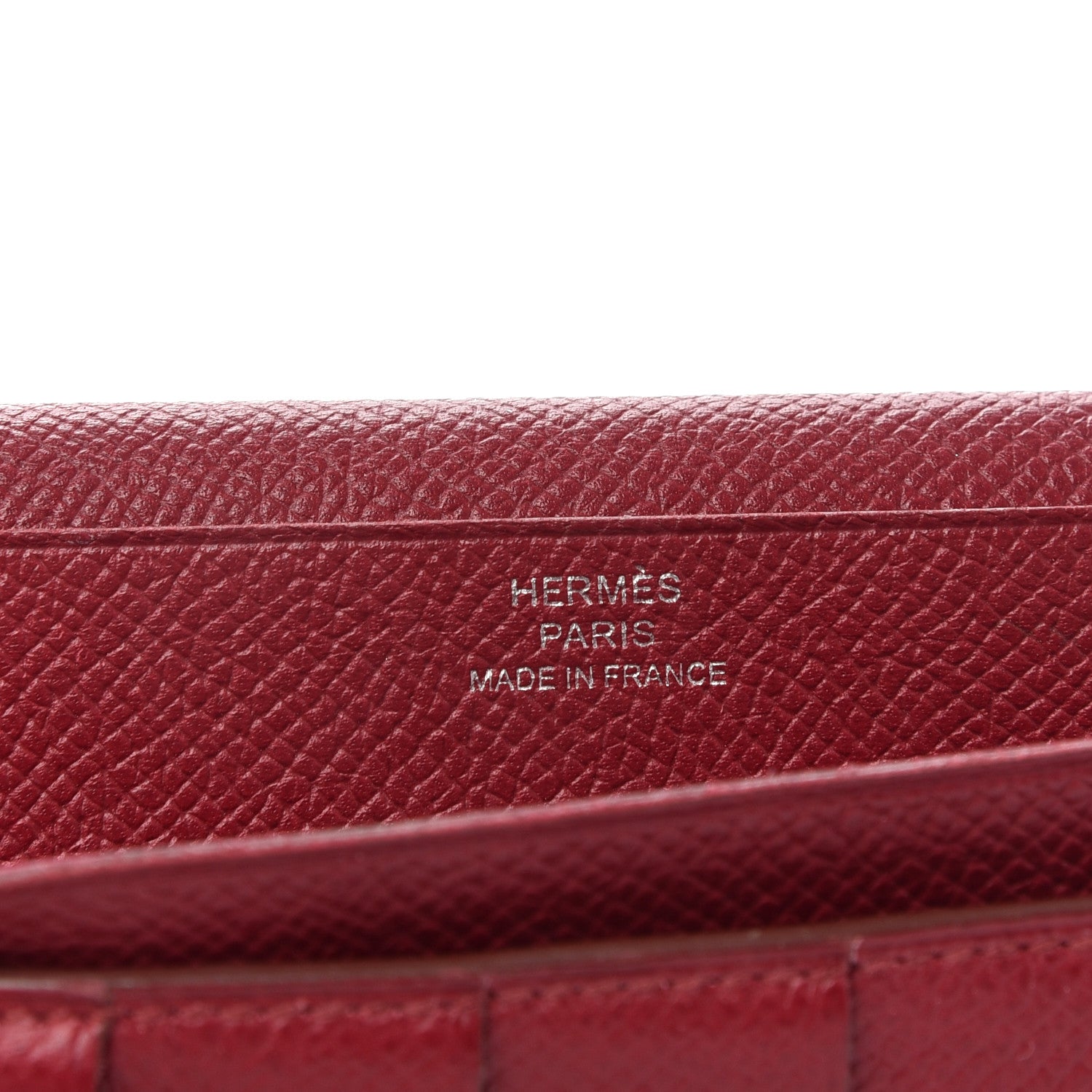 Hermes Epsom Bearn Gusset Wallet Rouge Grenat 6 of 6