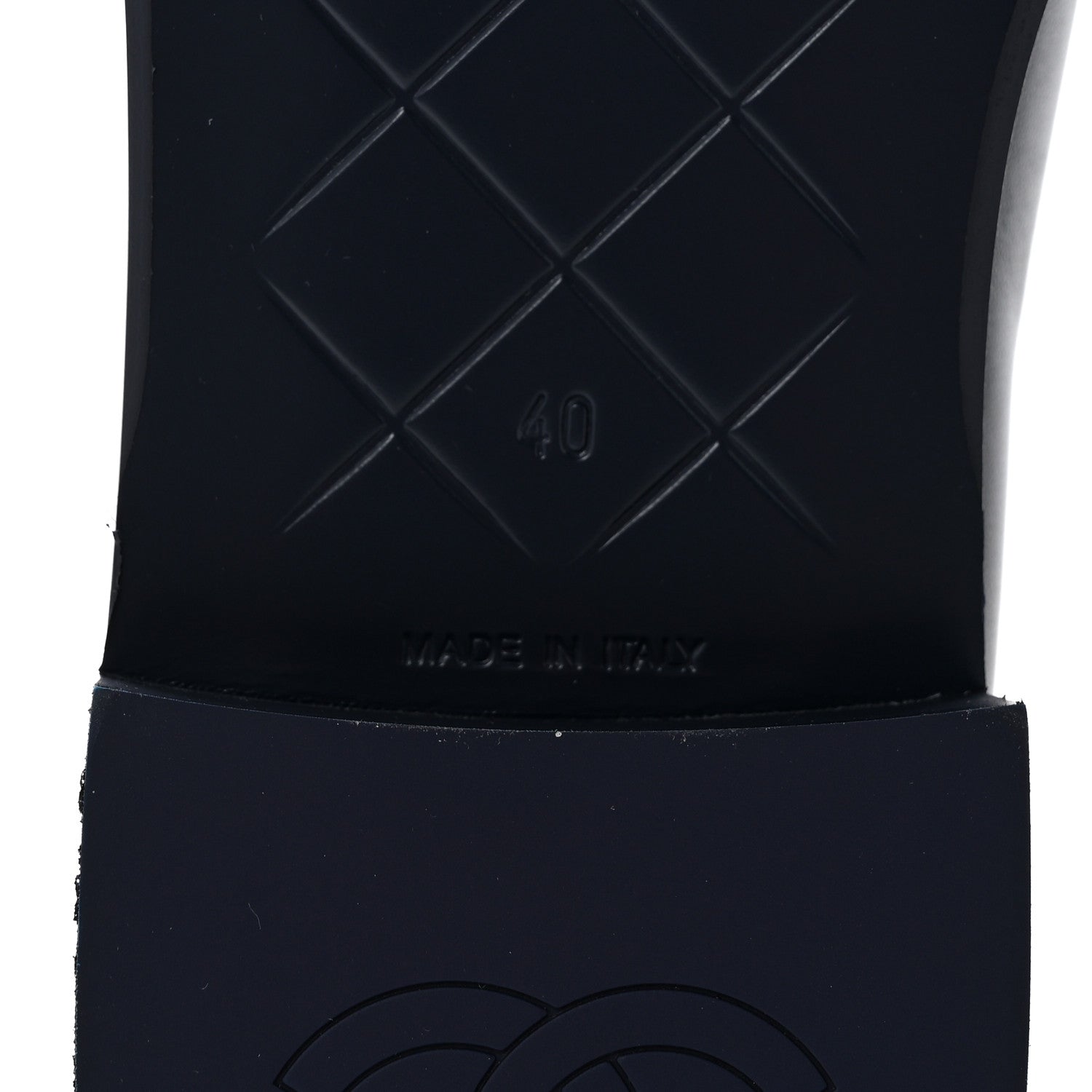 Chanel Lambskin Quilted CC Turnlock Loafers 40 Navy 7 of 10