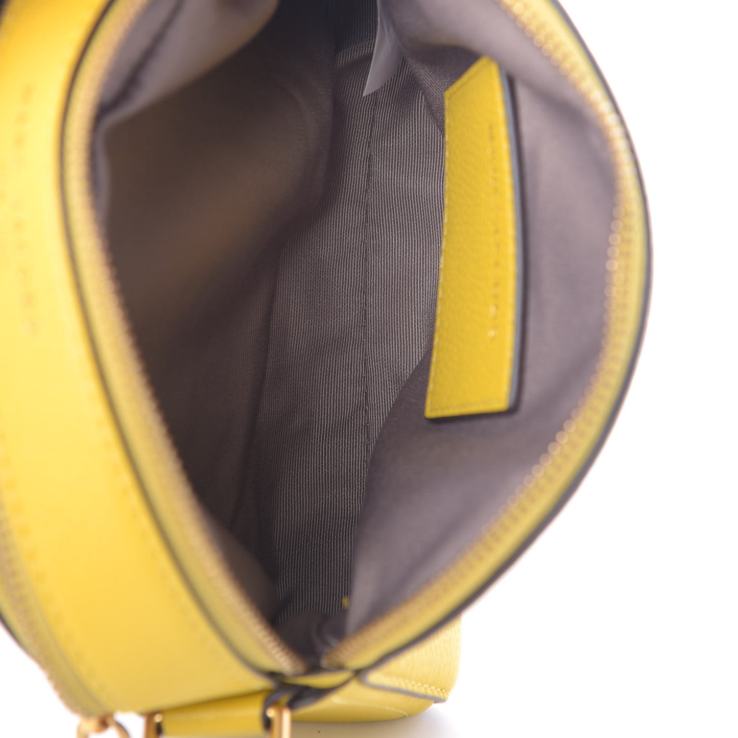 Calfskin Shutter Camera Crossbody Bag Sunshine Yellow