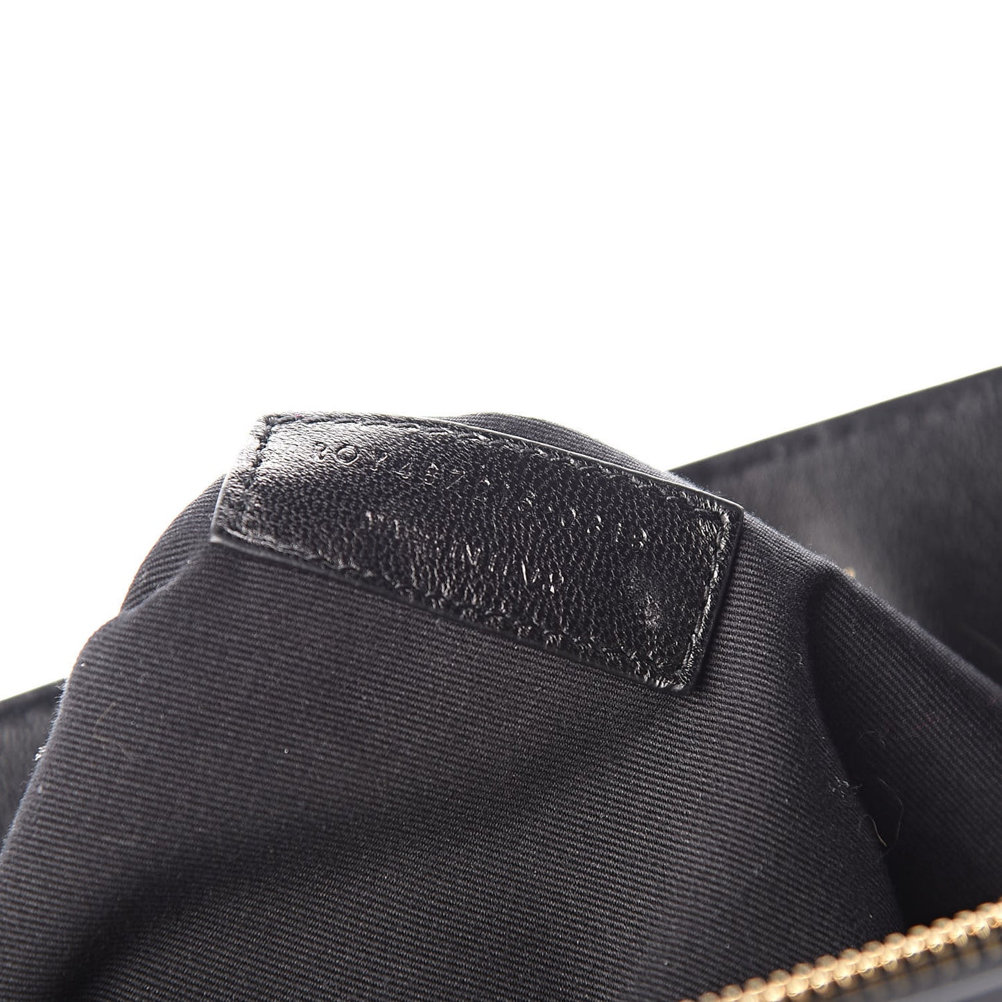 Calfskin Y Quilted Monogram Large Loulou Chain Satchel Black