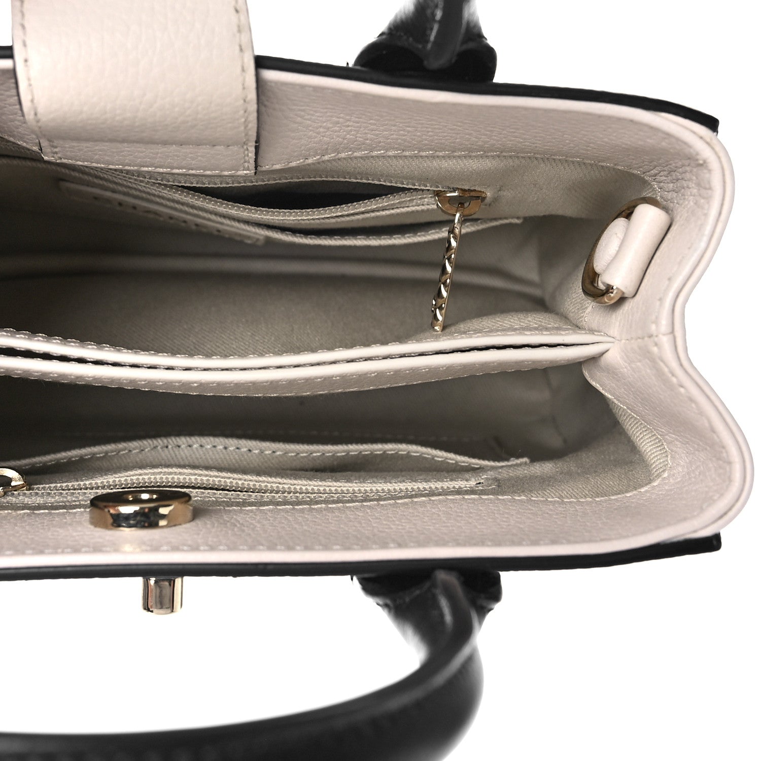 Chanel Grained Calfskin Mini Bi-Color Neo Executive Shopper Tote Black Beige 5 of 9