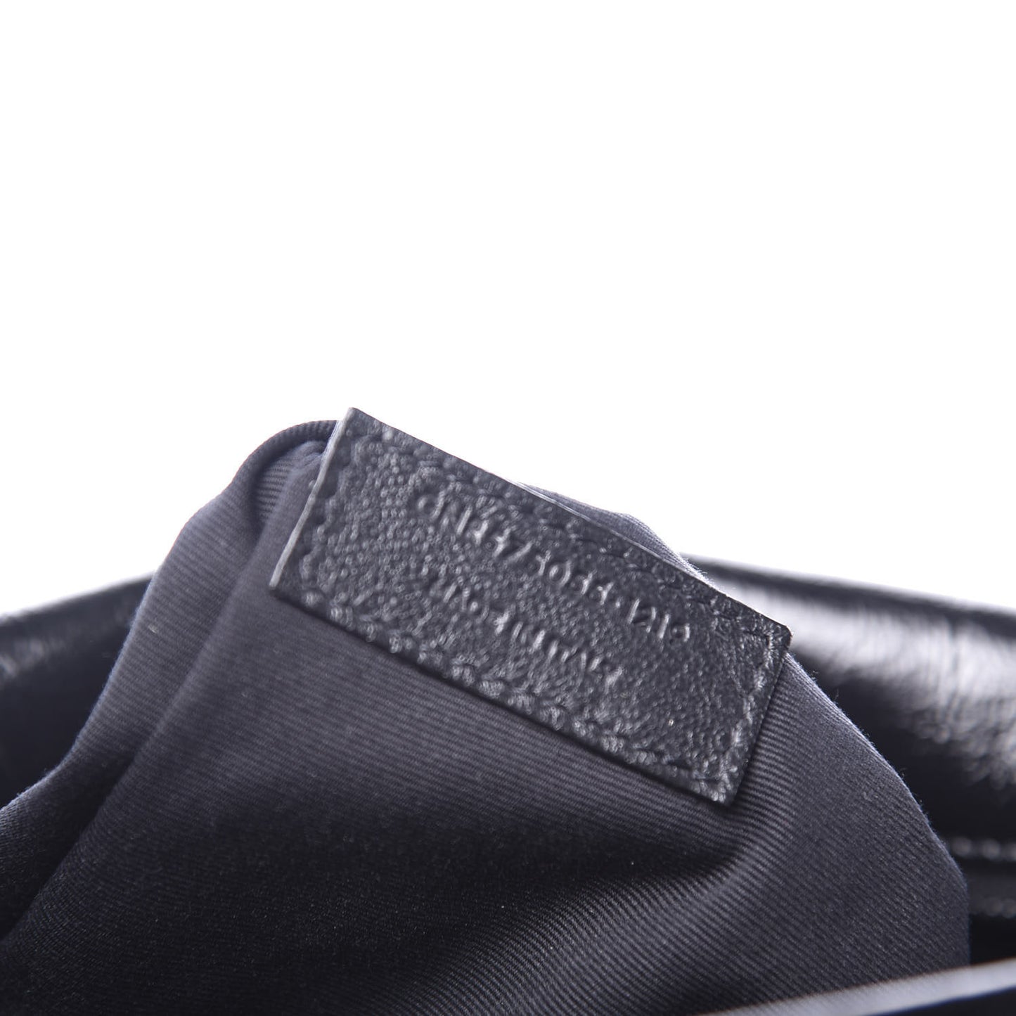 Crinkled Calfskin Matelasse Monogram Medium Niki Chain Satchel Black