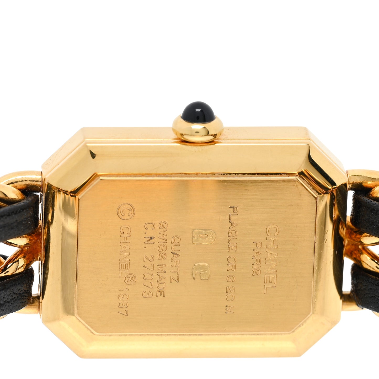 Stainless Steel Lambskin 20mm Chain Premiere Quartz Watch Gold M