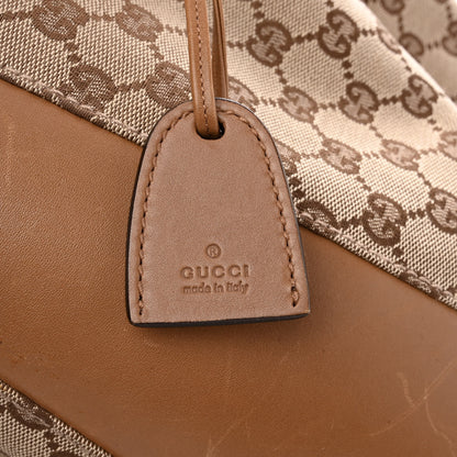 Gucci Monogram Calfskin Tote Brown 7 of 15