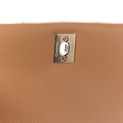Chanel Caviar Quilted Lizard Embossed Mini Coco Handle Flap Brown 6 of 12
