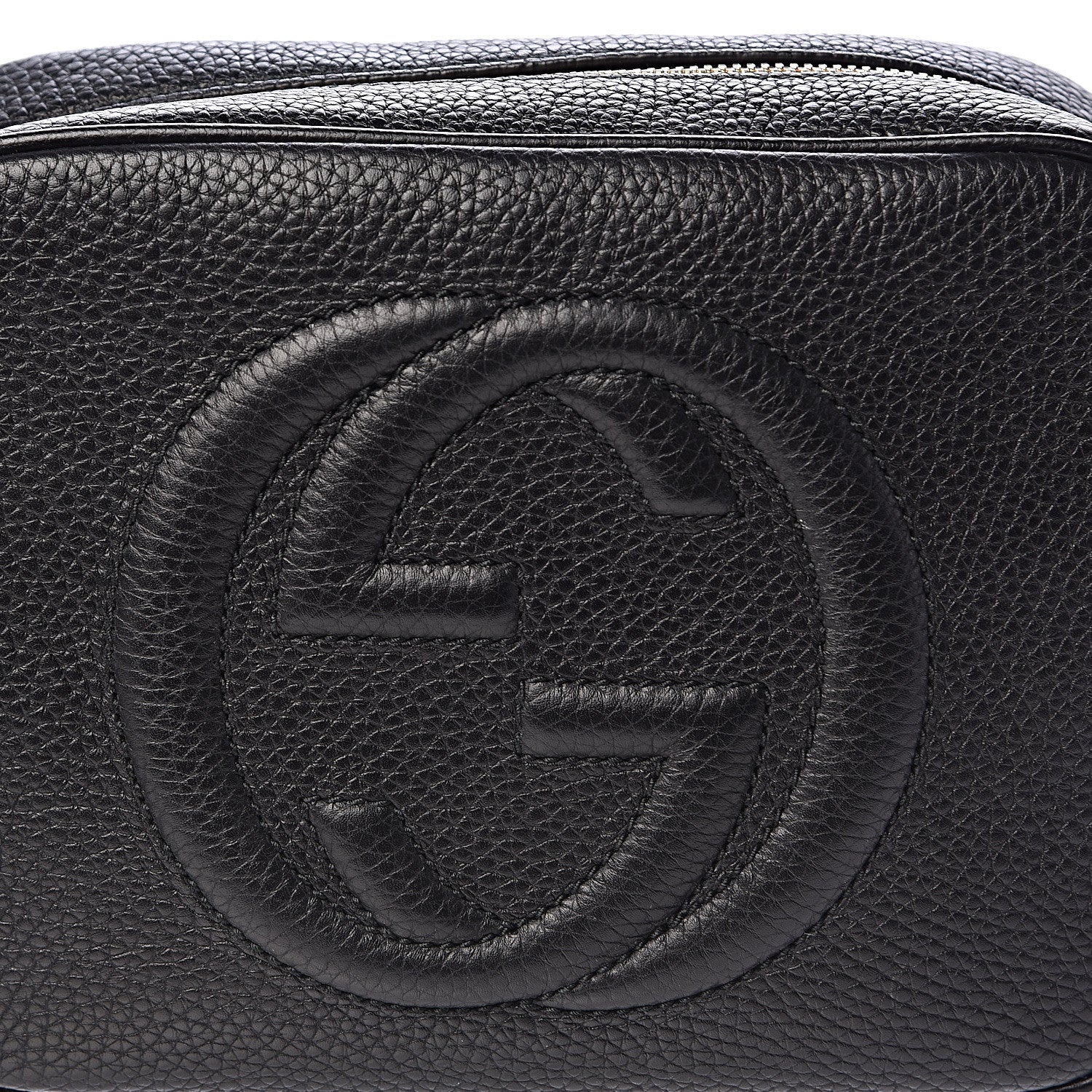 Gucci Pebbled Calfskin Small Soho Disco Bag Black 9 of 10