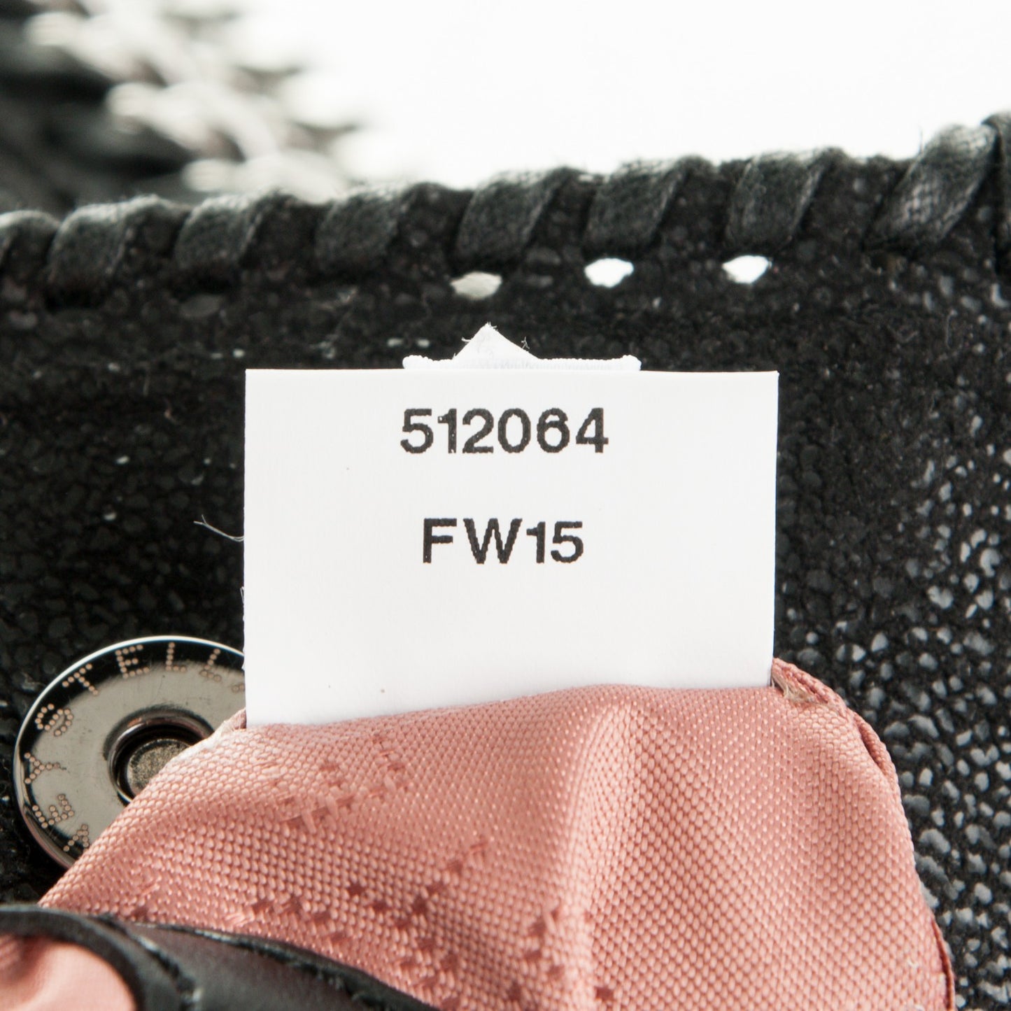 Shaggy Deer Quilted Tiny Falabella Tote Black