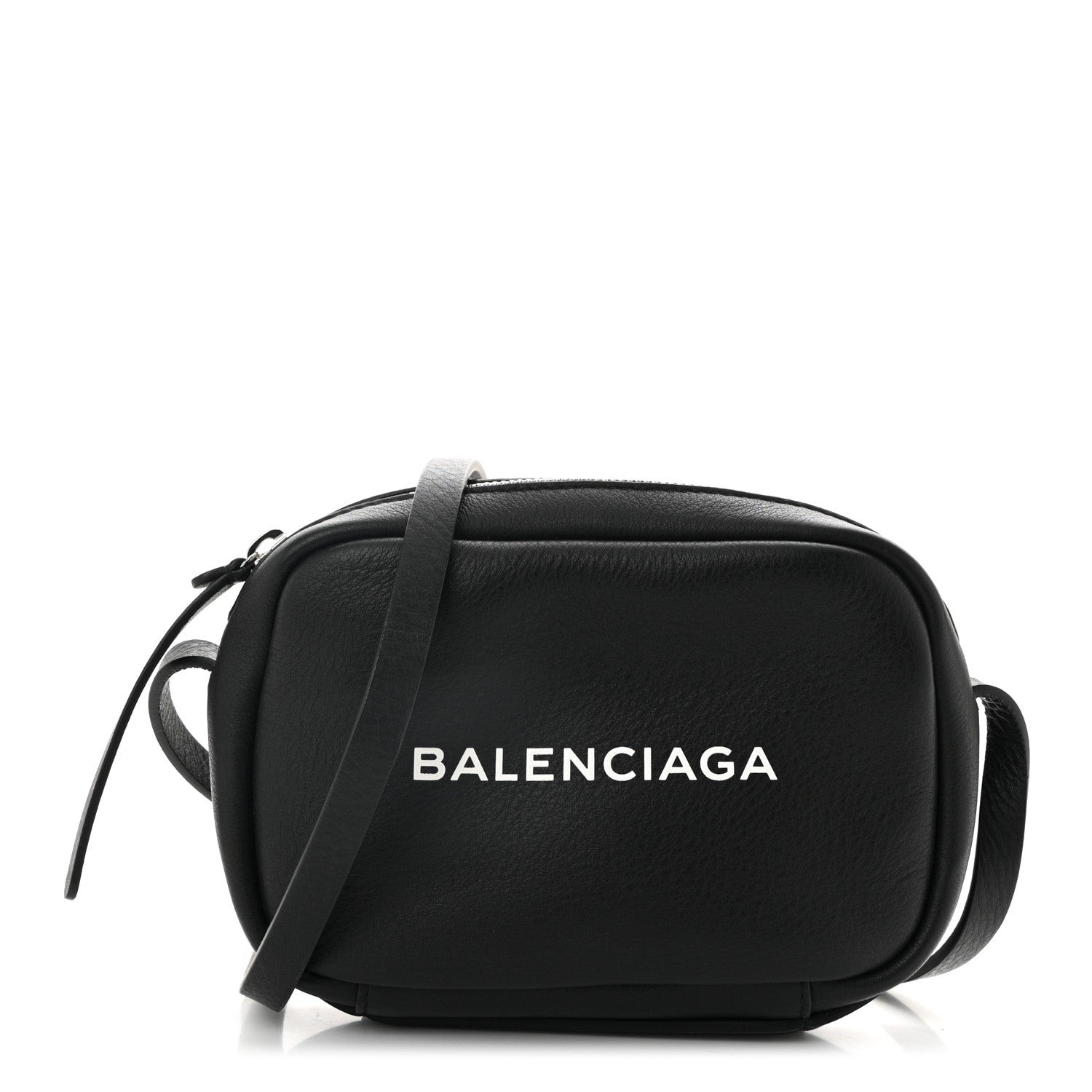 Balenciaga Calfskin Logo XS Everyday Camera Bag Black 1 of 9